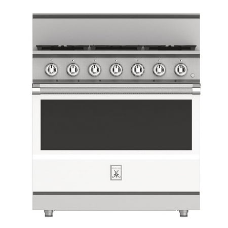Hestan KRG365-NG-WH 36 Inch Wide 5.4 Cu. Ft. Free Standing Gas Range, 36" 5 Burner, Froth