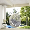 thumbnail image 2 of Modern Contemporary Urban Design Outdoor Patio Balcony Swing Chair, Grey White Gray, Rattan, 2 of 3