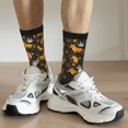 thumbnail image 6 of Hirioo Funny Fox by the Field Pattern Adult Middle Tube Socks Breathable Sock Non-Pilling,Contrasting Color Design, 6 of 6