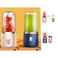 thumbnail image 3 of Blenders For Shakes And Fruit Juicer, USB Rechargeable Small Juicer,Handheld Blenders, Powerful Motor with 200W Power, 400ml Capacity with Dual Cups, Portable Design for On-the-go Use, 3 of 6