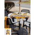 thumbnail image 5 of Outdoor Tablecloths with Umbrella Hole & Zipper, Yellow Gnomes 60x60 Inch Square Tablecloths, Cartoon Cute Honey Daisy Flowers Bees Waterproof Table Cloth, Patio/Pool/Picnic Table Covers, 5 of 8