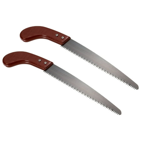 

Uxcell 10 Hand Pruning Saw with Straight Blade Wood Handle for Camping Garden 2 Pcs