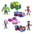 thumbnail image 1 of Marvel Spidey and His Amazing Friends Hero Wheels Pack Toy Vehicle and Action Figure Set, 1 of 5