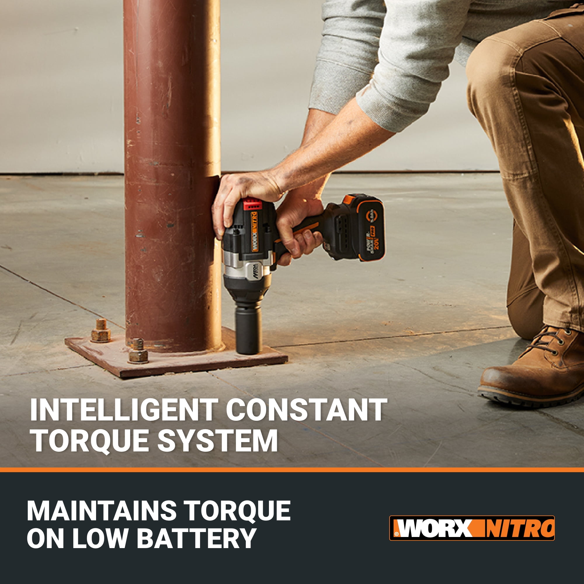 Worx Nitro WX276L 20V Brushless High Torque 1/2" Impact Wrench
