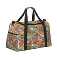 thumbnail image 2 of Easygdp Boho Cute Owls Bolsa de Gimnasio, Bolsa de Viaje Duffel, Bolsa de Fin de Semana con Compartimentos, Bolsa de Mano para Noche, 2 of 7