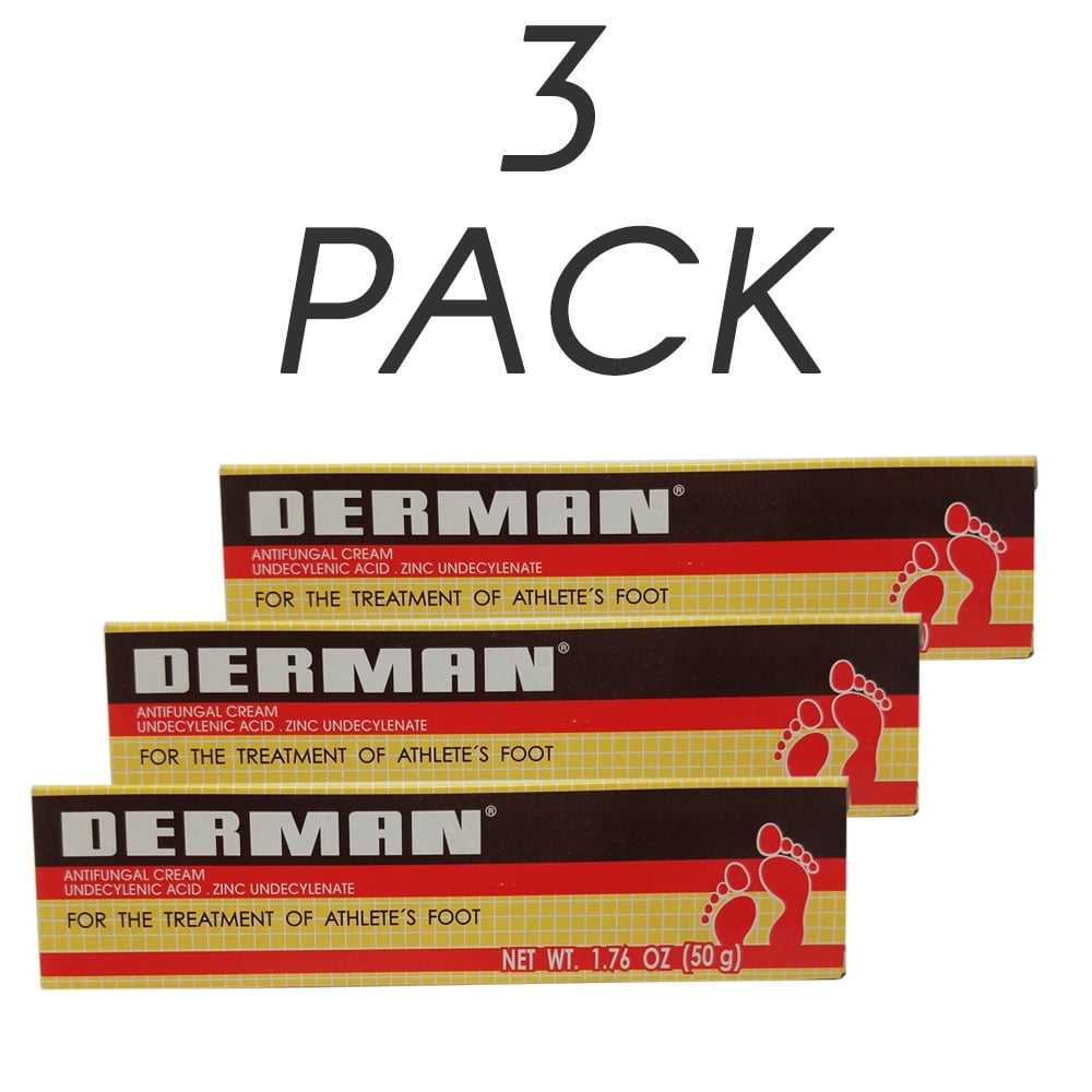 Derman Antifungal Cream. Athlete's Foot, Ringworm and Jock Itch