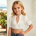 thumbnail image 6 of Shachafan Elegant Solid Knit Layering Top For Girls – Versatile Everyday Shirt For Fashionable Kids Youth Girls Shirt, 6 of 6