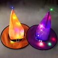 thumbnail image 2 of Sombrero de bruja LED brillante para decoración de Halloween, luces de Halloween para niños, adorno colgante para árbol al aire libre, accesorios de decoración para el hogar y el jardín Fivean unisex, 2 of 2