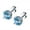 Sky Blue, variant on Earrings for Women Natural Morganite Color Stone Stud Earrings 6Mm Feminine Elegant Earrings