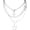 B2: Silver Star, variant on Leander Women's Stainless Steel Pendant Necklace, Lock-shaped Pendant, Lobster Clasp