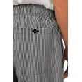 thumbnail image 6 of Chef Works Chef Pants, Checkered Baggy Pants for Men with Elastic Waistband and Pockets, Medium, 6 of 7
