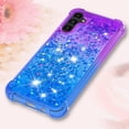 thumbnail image 6 of Compatible with Samsung Galaxy A14 5G Case Glitter Liquid Galaxy A14 5G Case for Girls Women Shiny Flowing Love Heart Clear Shockproof Case for Samsung A14 5G Liquid Purple Gradient, 6 of 14