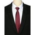 thumbnail image 4 of INSPIRE CHIC Men's Tie Zipper Adjustable Neck Tie for Casual Formal Wine Red -2, 4 of 4
