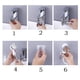 thumbnail image 5 of Juego de cabezal de ducha para lavabo, ducha de mano para baño, ducha de mano para lavabo, Manguera telescópica de 2 m, perfecta para lavar el cabello o limpiar el fregadero (blanca), 5 of 5