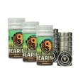 thumbnail image 3 of Fathom by Shark Wheel 70MM Wheel Set, White w/ Shiver Abec 7 Bearing Set of 8, 3 of 3