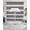 Navy Grey, variant on Black Gray Striped Swag Curtains for Living Room/Bedroom Windows, Contemporary Minimalist Lines Art Kitchen Curtains and Valances Set 36 Inch Length, Light Filtering Swags Valance Curtain Panels