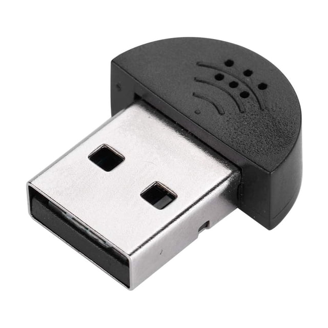 Mini USB Microphone Mic for Laptop/Desktop PCS - Skype/Voice Recognition Software Driver-Free Audio Receiver Adapter for MSN PC Notebook