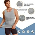 thumbnail image 5 of Yiaimeir Men's Compression Tank Top Slimming Body Shaper Vest Breathable Mesh Design For Workout Fitness And Everyday Wear,Size S-3XL, 5 of 5