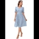 thumbnail image 3 of Vestidos de Verano para Mujer, con Mangas Abullonadas, Informales, para Vacaciones en la Playa, Moda 2025. Azul S, 3 of 10