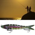 thumbnail image 2 of Multi articulado Señuelos de agua dulce Agua Apariencia Natación Engranajes 10cm Sunnimix Señuelos de pesca conjuntos, 2 of 7