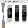 thumbnail image 2 of HCTian pour Fitbit Inspire 2 Bracelets Femmes Hommes, Bracelet Magnétique Réglable en Maille Métallique en Acier Inoxydable avec Sangle de Remplacement pour Fitbit Inspire 2 / Inspire HR/Inspire, 2 of 7