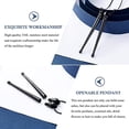thumbnail image 3 of 3D Drum Sticks Music Charm Pendant Necklace Drumsticks for Ashes Stainless Steel Rock Drummer Music Keepsake Urn Necklace, 3 of 7