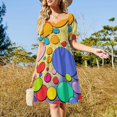 thumbnail image 2 of Colorful Dots Dress Elegant Dresses Plus Sizes Dress Summer 2025 Women Long Dress Women Women's Dress, 2 of 6