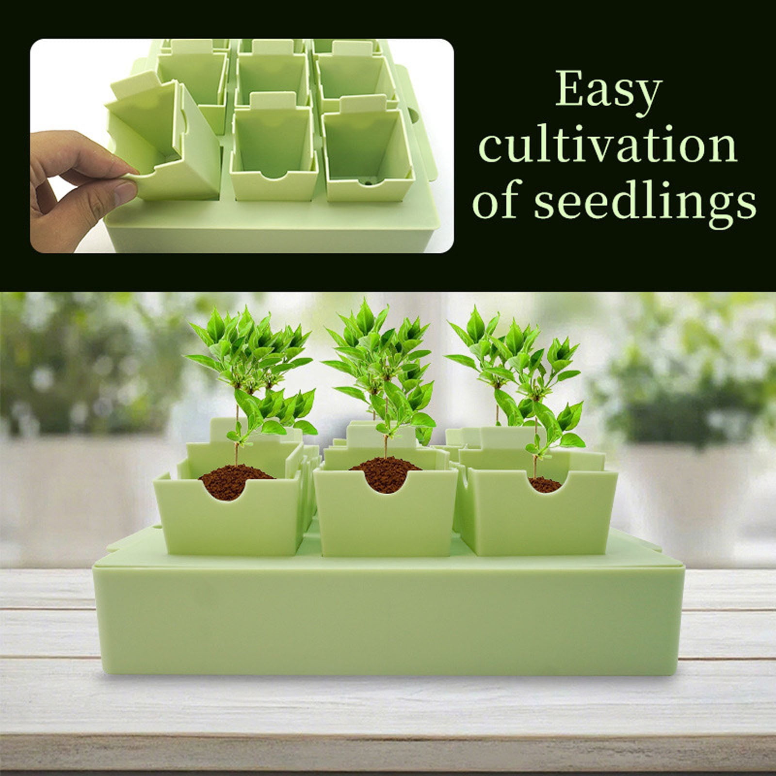 Reusable Seed Starter Tray Set For Outdoor Gardening Metal Grain Entry Organizer 1 Count