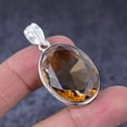 thumbnail image 2 of Natural Morganite Gemstone Handmade 925 Sterling Silver Gift Pendant 1.77", 2 of 2