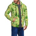 thumbnail image 2 of Naloa Green Avocado Men’s Hoodies, Zip up Hoodie, Sweatshirts,Hoodies for Men Sizes S-3XL-Large, 2 of 5