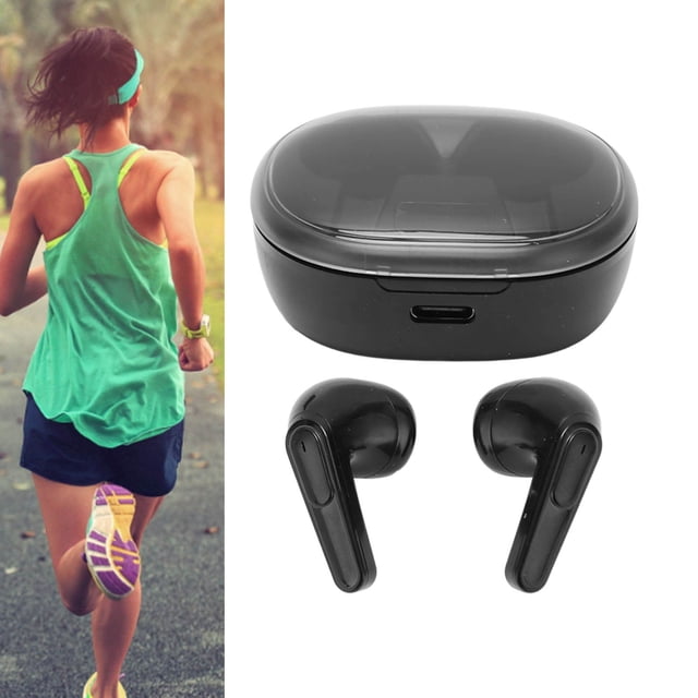 Auriculares Deportivos, Auriculares Inalámbricos Negros Diseño Ergonómico IPX7 Impermeable Con Estuche De Carga Para Teléfono Para
