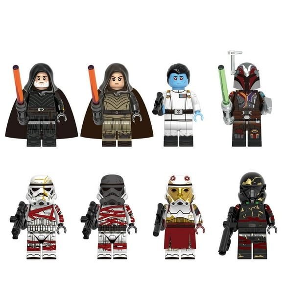 8PCS/Set Star-Wars Minifigures Building Block Toys, Star-Wars Action Figures Building Block for Toddlers, Adults & Fans - Perfect Halloween Decor, Xmas & Birthday Gifts for Kids Age 4