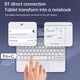 thumbnail image 4 of Teclado Teclado inalámbrico BT Teclado USB con funda protectora de cuero PU para tableta Compatible con iPad Air 4 10.9in/iPad Air5 10.9in/iPad Pro 11in(2018)/iPad 11in(2020)/iPad 11in(2021)/iPad 11in Irfora Teclado, 4 of 7