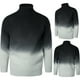 thumbnail image 2 of Nuevo suéter de otoño e invierno para hombre, suéter de Color degradado a juego con cuello alto, suéter cálido, camisa de fondo de gran tamaño Pompotops oipoqjl39456, 2 of 5