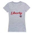 thumbnail image 1 of W Republic 555-129-HGY-03 Liberty University T-Shirt Script pour Femmes, Gris Chiné - Large, 1 of 1