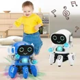 thumbnail image 6 of Kids Glow Music Educational Toy Electric Pet Cute LED Light Musical Dancing Robot Baby Learn To Climb Toy Children Birthday Gift, 6 of 9