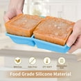 thumbnail image 4 of Silicone Freezer Tray for Soup Ice Cubes: 2-Cup Freezing Tray with Lid for Meal Prep - 2Pack Silicon Soup Portion Freeze Trays Make Stock Souped Ice Cube, 4 of 7