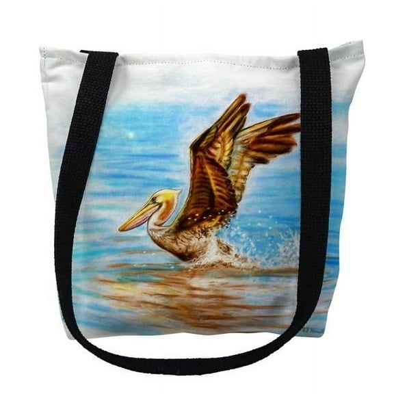 Betsydrake TY050PG 18 x 18 in. Flying Pelican Tote Bag - Large