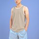 thumbnail image 4 of pstuiky Camiseta sin mangas para hombre, Camiseta deportiva de tirantes con cuello redondo, transpirable, informal, de color liso, para hombre Camisas de hombre l, 4 of 4
