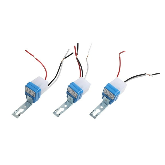 Set Of 3 Automatic Light Sensors Ac 110V For Outdoor Lighting Solutions