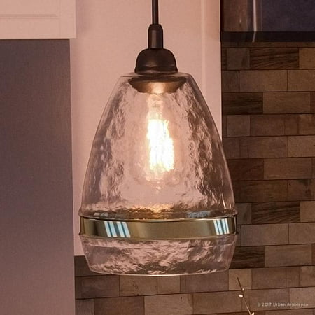 Hammered Metal Pendant Light Urban Ambiance Luxury Vintage Hanging Pendant Light, Small Size: 12