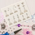 thumbnail image 6 of WRITWAA White Silicone Chess Piece Mold Set, Flexible Reusable Casting Mold with Smooth for Home Crafts, 6 of 8