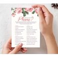 thumbnail image 7 of Inkdotpot Bridal ShowerGameWedding Shower Bachelorette Party Bulk ActivityGameCards 50-PackFloralWhats On Your Phone, 7 of 7