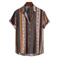 thumbnail image 3 of Vintage Short Sleeve Shirt Men Hawaiian Shirt 2022 Summer New Floral Print Beach Shirts Men Clothing Camisa Hawaiana Hombre Xxl, 3 of 4