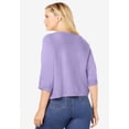 thumbnail image 2 of Woman Within Plus Size Rib Trim Cardigan Shrug Sweater, 2 of 6