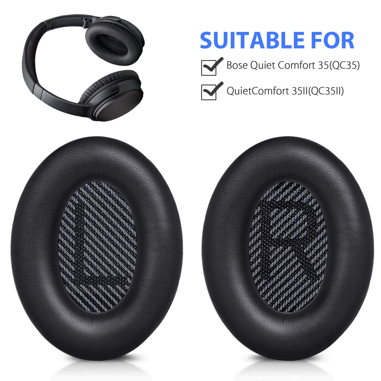Bose Thicken Soft Headphone Headband Cover for Bose Qc35 Headphone Ear Cushions 