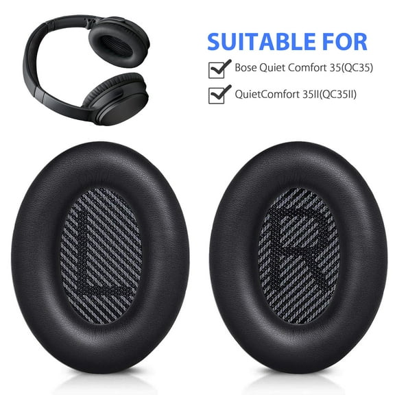 Replacement Ear Cushions, Upgraded Replacement Ear Pads Fit for Boses QC15, Over-Ear Headphones Ear Pads Cushions Compatible with Boses Quiet Comfort 35