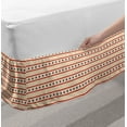 thumbnail image 2 of Primitive Country Bed Skirt, Horizontal Borders Patriotic Stars Nostalgic USA Design Pattern, Elastic Bedskirt Dust Ruffle Wrap Around for Bedding Decor, 4 Sizes, Cream Navy Blue Red, by Ambesonne, 2 of 2