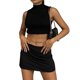 thumbnail image 1 of Top sin espalda con cordones para mujer Camisa cómoda sin espalda para mujer a la moda para vacaciones de fiesta Negro S, 1 of 8