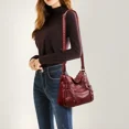 thumbnail image 4 of Bolsos cruzados de cuero suave de moda para mujer 2024, bolsos de mensajero casuales con múltiples bolsillos para mujer, bolsos de mano de hombro vintage, 4 of 5